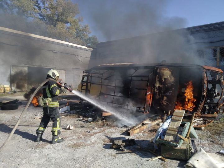 В ЛНР ликвидировали возгорание автомобиля