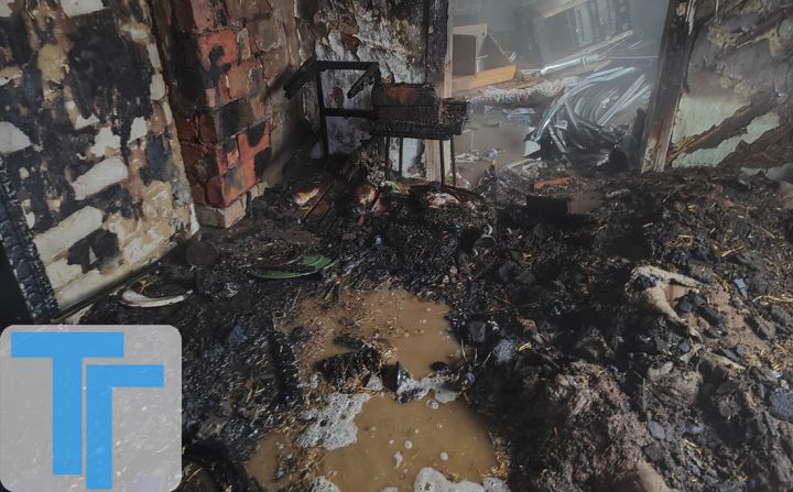 В Свердловске при пожаре погибла пожилая женщина