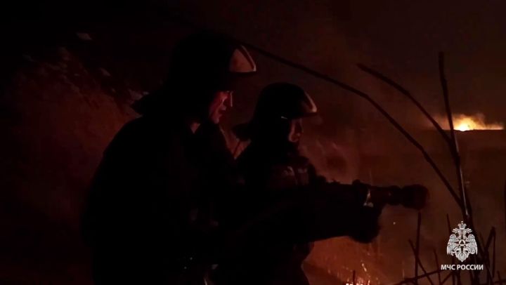 В окрестностях Луганска сотрудники МЧС потушили масштабный пожар