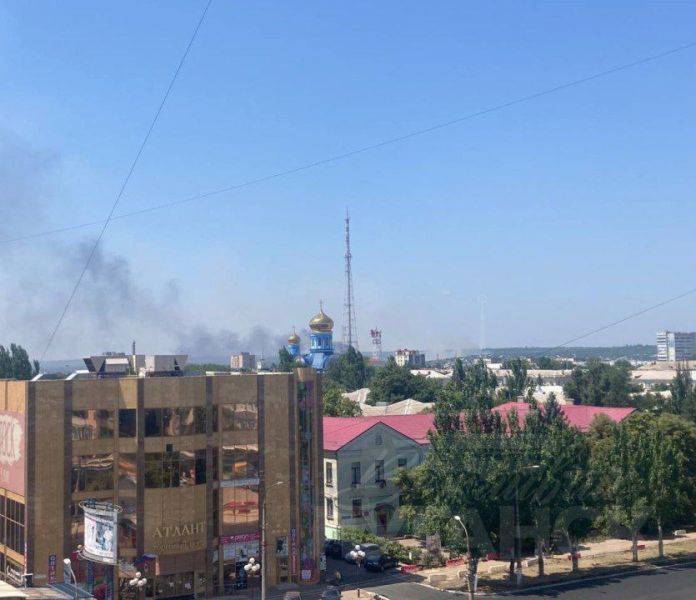 В Луганске наблюдается сильное возгорание – соцсети