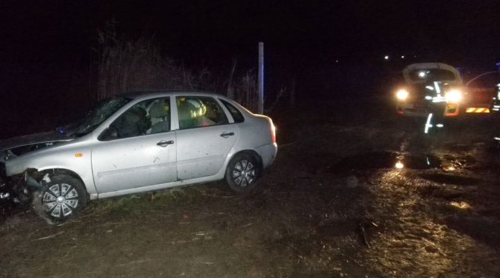 Спасатели предотвратили пожар при ДТП в селе Кризское